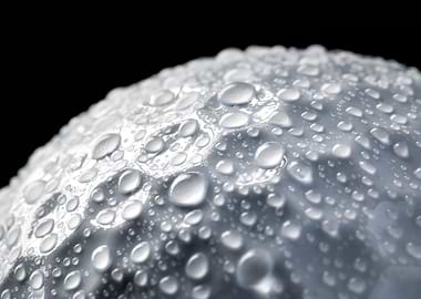 Water Droplets on a Golf Ball