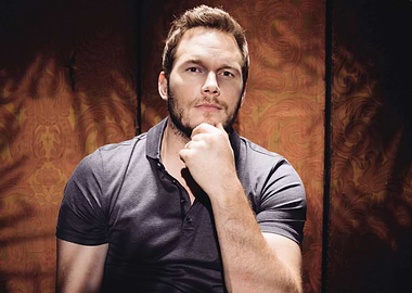 Chris Pratt posing for a portrait