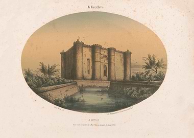 The Bastille Fortress in Paris