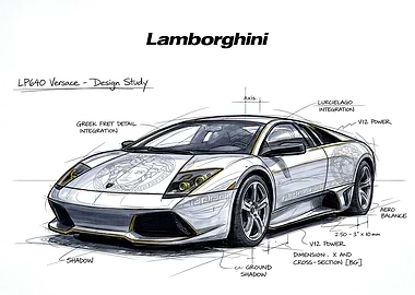 Lamborghini LP640 Versace Design Study