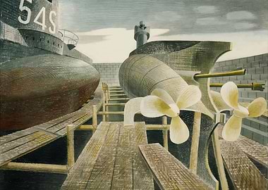 Submarines in Dry Dock