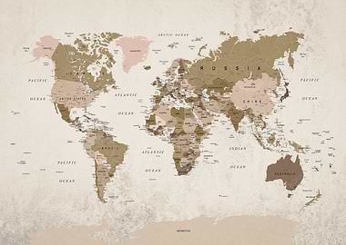 Vintage World Map