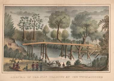 Military Arrival at Withlacoochee River Bridge