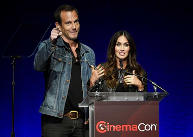 Will Arnett and Megan Fox at CinemaCon