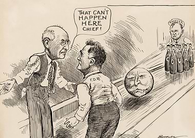 Political Bowling Cartoon