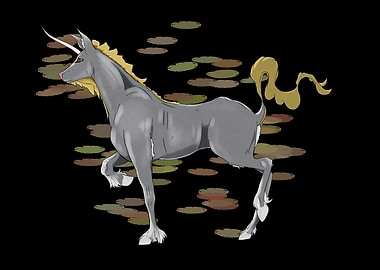 Silver Gray Unicorn