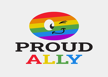 Proud Ally Rainbow Emoji