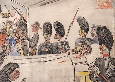 Disturbing Scene of Violence and Grief