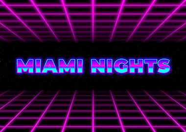 Miami Nights Neon Grid