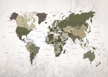 Vintage World Map