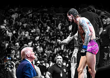 Sean O'Malley and Donald Trump