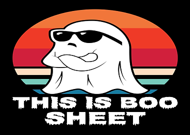 Funny Ghost with Sunglasses