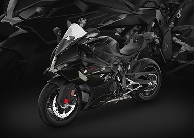 Black BMW S1000RR Motorcycle
