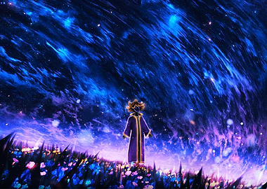 Figure in a cosmic field