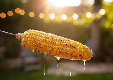 Grilled Corn on the Cob with Dripping Butter