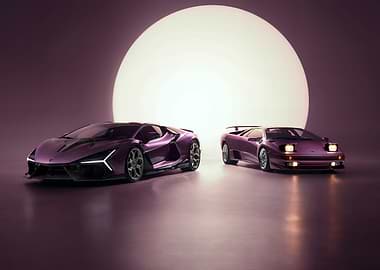 Lamborghini Diablo and Revuelto