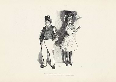 Manager and Actress Cartoon