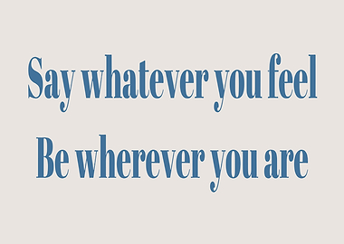 Inspirational Quote Text Art