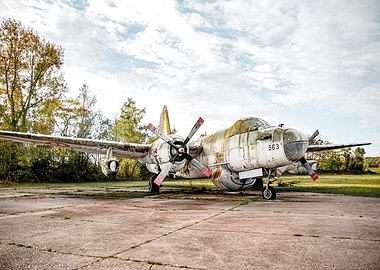 Abandoned Propeller Plane on Tarmac