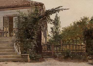 House with Garden and Stairs