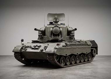 German Gepard Anti-Aircraft Tank Model