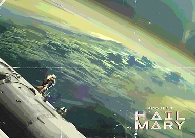 Project Hail Mary Astronaut on Spaceship