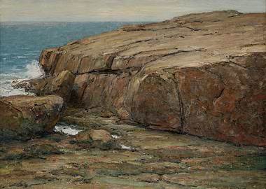 Rocky Coastline with Ocean Waves