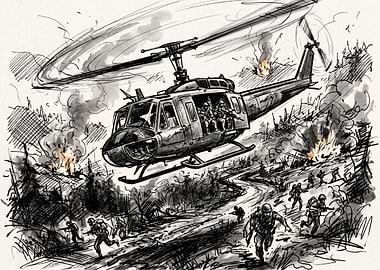 Helicopter in Combat