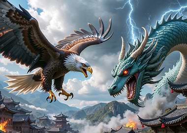 Eagle vs Dragon Battle