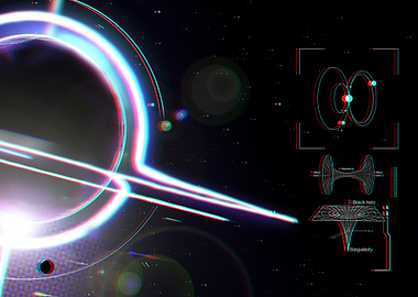 Anaglyph Black hole