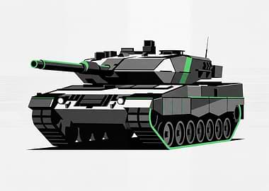 Modern Tank Illustration