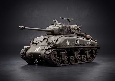 M4 Sherman Tank 'Lucky Seven'