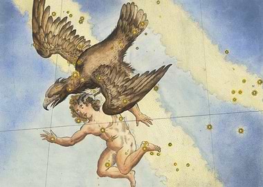 Aquila and Ganymede Constellation