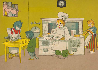 Cats in a Kitchen