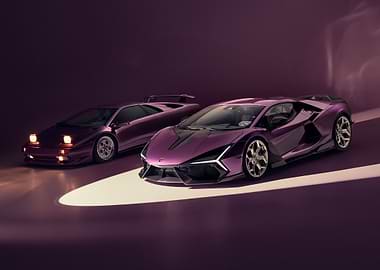 Lamborghini Diablo and Revuelto