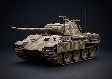 German Panther Tank Model