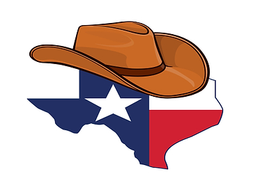 Texas Flag Cowboy Hat Map