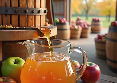 Fresh Apple Cider Pressing