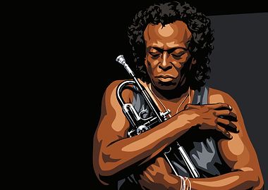 Miles Davis with Trumpet