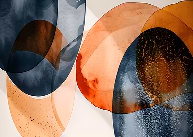 Abstract Overlapping Shapes