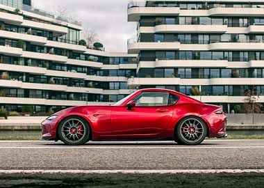 Red Mazda MX-5 RF