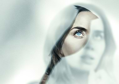 Woman's Eye Reflected in a Mirror
