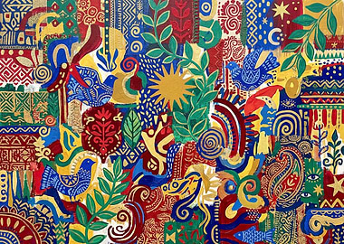 Colorful Maximalist Wall Art