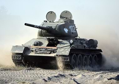 T-34 Tank in Action