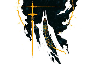 Fantasy Knight Egyptian God Anubis Lord