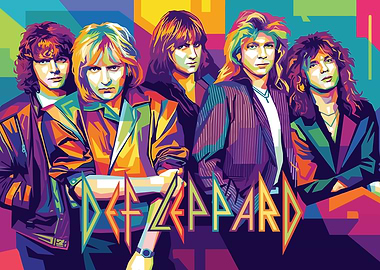 Def Leppard Pop Art Portrait