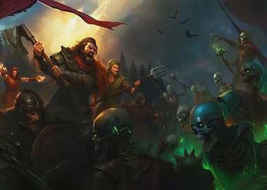 Epic Fantasy Battle Scene