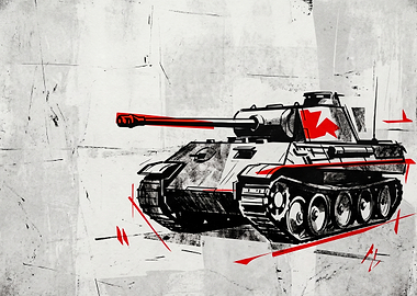 Stylized Tank Illustration