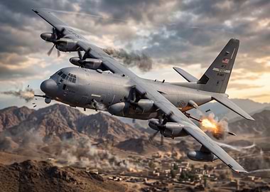 C-130 Gunship in Combat