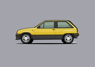 Nova / Corsa SR Car Illustration